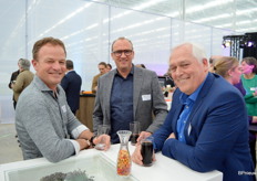 Ron Fransen van Levoplant, Frank Duijvestijn van Flynth en Pieter Lagraauw van Beyond Chrysant